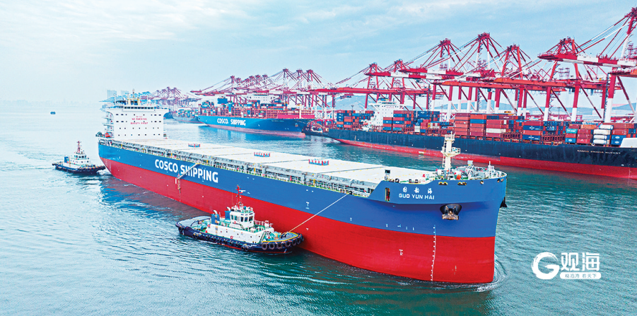 开局“十五五”奋斗正当时青岛国际航运中心建设起势提速(图1)